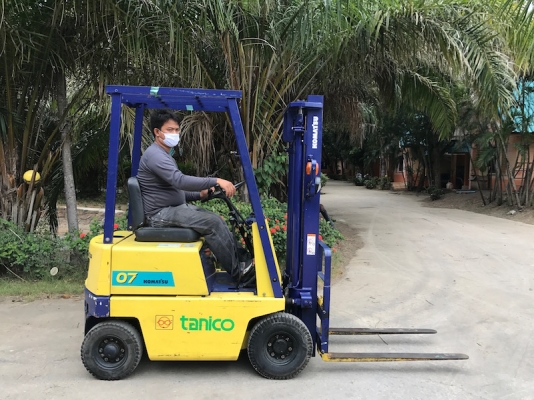 ขายFORKLIFT KOMATSU รุ่นFG07-2(700kg)(เบนซิล) สวยเดิมจากญี่ปุ่น ยังไม่เคยใช้ในไทย 85,000เท่านั้น!!
