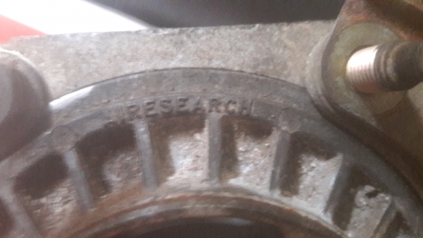 ฝาหน้า+จานคอร่า TURBOB AIRESEARCH ปาก 52 mm.