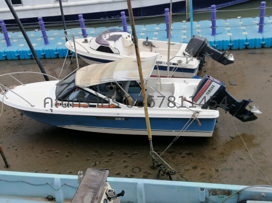 เรือYAMAHA F 17 เครื่องYAMAHA 85แรง 2จังหวะ วิ่ง62กม/ชม
