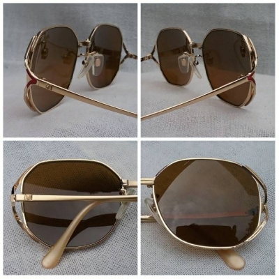 แว่นตาเจ้าบุญทุ่มจากเครือจักรภพอังกฤษ  ทองโกลด์ฟิลด์ 18K  สัดส่วนทองคำบริสุทธิ์ 75\%  อุ๊ต๊ะ !  ขนทองมาทั้งเหมือง !  หรูหรา - ล้ำค่าฝุด ๆ  ผลงานสร้างทศวรรษที่ &#039;80s  Vintage LYLE &amp; SCOTT handmade in Scotland, UK