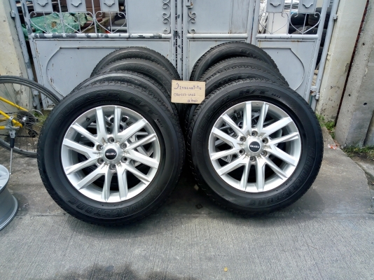 ล้อแม็ก All New 1.9 Hilander ขอบ 18 พร้อมยาง Bridgestone Deuler H-Tปี18 สภาพสวยเดิม ราคาชุดละ 15,500 บาท