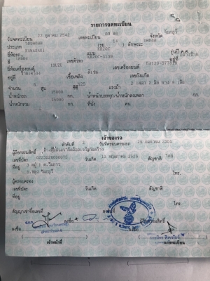 ขาย 185,000 รถบด 9 ล้อ KAWASAKI KR 200-3139 เล่มทะเบียน รถจอดเก่าเก็บต้องเช็คเครื่อง สภาพดีเก่าสี ยางดี เอกสารพร้อมโอน รถอยู่ จันทบุรี 090-772-3710 090-772-3708