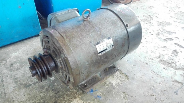 มอเตอร์ไฟบ้านฮิตาชิ_HITACHI ขนาด 10 HP 1440 RPM 220V ใช้ไฟบ้าน 2 สาย สภาพเดิมๆวิ่งนิ่มพร้อมใช้