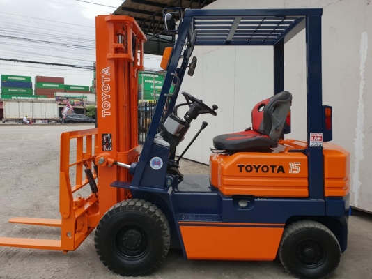 ขายโฟล์คลิฟท์ TOYOTA 5FG15 1.5 ตัน งาเท ปรับสภาพใช้งาน