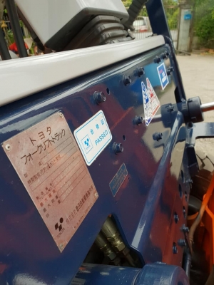 ขายโฟล์คลิฟท์ TOYOTA 5FG15 1.5 ตัน งาเท ปรับสภาพใช้งาน