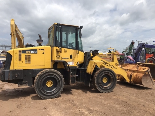 ขายรถตักล้อยาง KOMATSU WA100-5 นำเข้าเองจากญี่ปุ่น สภาพพร้อมใช้