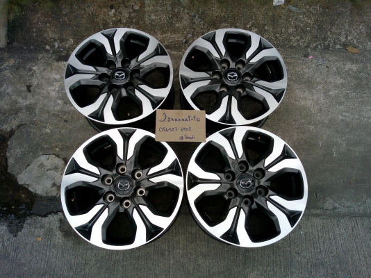 แม็ก MAZDA BT 50 Pro17 /D-Max15/ยางDunlop215-65-16 ป้ายแดง สภาพเดิมๆโรงงาน  ไม่คดไม่ดุ้ง ไม่ผ่านการเก็บงานใดๆ มีรอยจากการใช้งานบ้าง