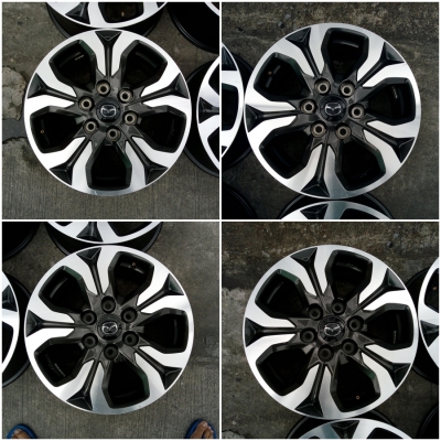 แม็ก MAZDA BT 50 Pro17 /D-Max15/ยางDunlop215-65-16 ป้ายแดง สภาพเดิมๆโรงงาน  ไม่คดไม่ดุ้ง ไม่ผ่านการเก็บงานใดๆ มีรอยจากการใช้งานบ้าง