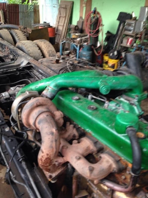 ขายเครื่องมิตซู 6D16เทอร์โบพร้อมเกียรืเครื่องดีติดนิ่ม