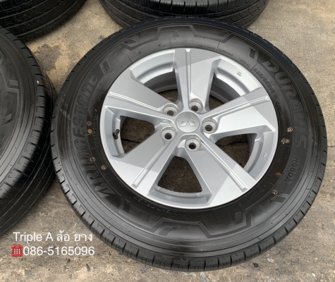 ล้อแม็กป้ายแดง Mitsu Triton รุ่นใหม่ล่าสุด ขอบ 16 พร้อมยางป้ายแดง 225-65-16 Bridgestone ปี 19