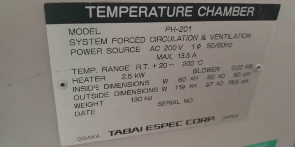9,500. บ.โทร 083-2000058 LINE ID: line832923 TEMPERATURE CHAMBER ตู้อบทำความร้อนระบบอุตสาหกรรม ยี่ห้อ TABAI ESPEC ด้านในตู้เป็นโลหะสแตนเลสปลอดสนิม พิ้นที่ด้านในขนาด 60 x 60 x75 cm. มีพัดลมกระจายความร้อนให้ทั่วถึง ทำความร้อนได้ 200 C. + - 20 องศา ฉนวนกันค 9,500. บ.โทร 083-2000058 LINE ID: line832923 TEMPERATURE CHAMBER ตู้อบทำความร้อนระบบอุตสาหกรรม ยี่ห้อ TABAI ESPEC ด้านในตู้เป็นโลหะสแตนเลสปลอดสนิม พิ้นที่ด้านในขนาด 60 x 60 x75 cm. มีพัดลมกระจายความร้อนให้ทั่วถึง ทำความร้อนได้ 200 C. + - 20 องศา ฉนวนกันค