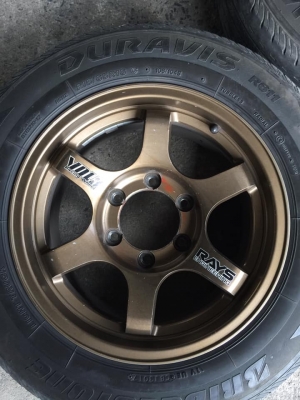 ขายๆๆ ล้อ.JRD 16x7.5 ET20 ติดยางบริสโตน215/65/16ปี17 ดอกยางมีตามรูปไม่บวม โทร0879050181.ส่งได้