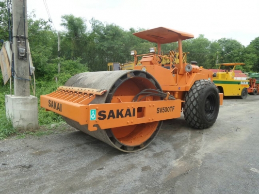 รถบดSakai 500TF 2เปลือก2เพลาหนามหุ้มเรียบ เอกสารเล่มทะเบียน เครื่องดี พร้อมลงงาน
