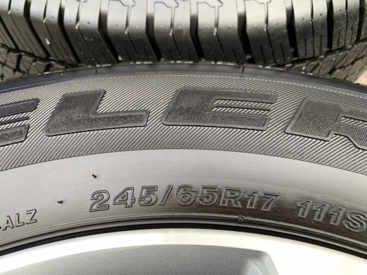 ล้อแม็กป้ายแดง Mitsu Triton 2019 ขอบ 17 สีเทาหน้าเงา พร้อมยางป้ายแดง 245-65-17 Bridgestone รถออกปี 19