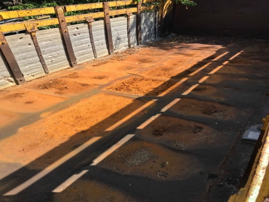 กระบะ ดั้มพ์ ถอดจาก อีซูซุ rocky พร้อมปั้ม นอก 12 ตัน