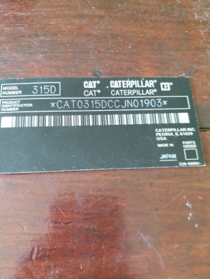 ขายCAT315D เอกสารอินวอยราคา 680,000