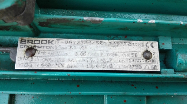 ชุดปั้มน้ำหอยโข่ง ขนาด 10 HP 380V ท่อ 3”- 2” สภาพสวยหมุนนิ่มพร้อมใช้ เข้ามา 2 ชุด ชุดปั้มน้ำหอยโข่ง ขนาด 10 HP 380V ท่อ 3”- 2” สภาพสวยหมุนนิ่มพร้อมใช้ เข้ามา 2 ชุด