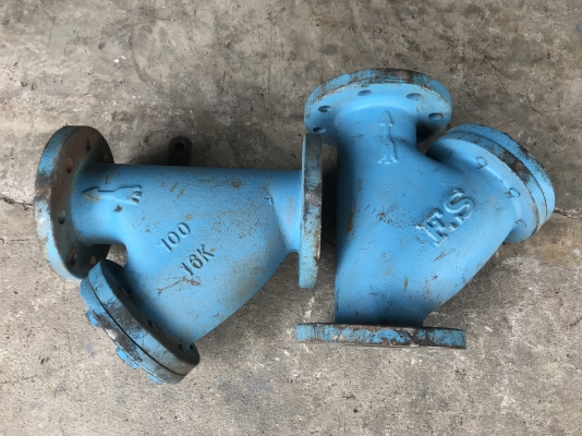 ขาย F.S Y-Strainer 4&rdquo; วาย สแตนเนอร์ ตัวกรองสิ่งสกปรกในท่อน้ำ ขนาด 4นิ้ว ของใหม่เก่าเก็บ ไม่เคยใช้งาน มี 2ตัว ราคาตัวละ 3,800 บาท