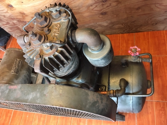 เศรษฐกิจไม่ดี ขายของเก่าต้องการเงินมาหมุนต่อ ปั้มลม ไฟ 3 เฟส มือสอง ขายถูก ใช้งานได้ปกติ