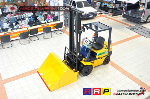 ขายรถโฟล์คลิฟท์มือสอง KOMATSU รุ่น FD15-15-312080 นำเข้าจากประเทศญี่ปุ่น 100\% ไม่เคยใช้งานในไทย