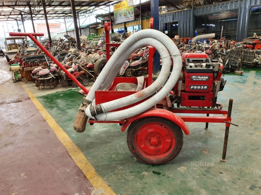 มาแล้วครับ ปั้มน้ำ+รถเข็น+สายดูดน้ำ+สายส่งน้ำยาว 20 เมตร