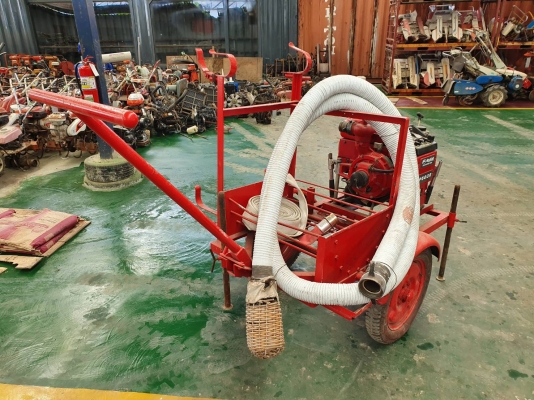 มาแล้วครับ ปั้มน้ำ+รถเข็น+สายดูดน้ำ+สายส่งน้ำยาว 20 เมตร