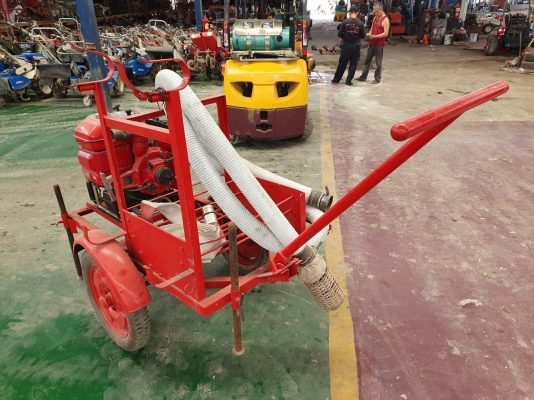 มาแล้วครับ ปั้มน้ำ+รถเข็น+สายดูดน้ำ+สายส่งน้ำยาว 20 เมตร