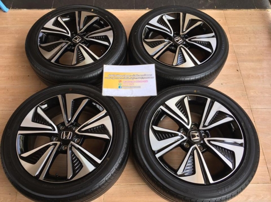 ล้อแม็กซ์ป้ายแดง Civic FK 17 พร้อมยาง Yogohama 215/50/17 ปี 19