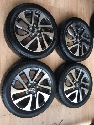 ล้อแม็กซ์ป้ายแดง toyota sienta 16 ยาง 195/50/16 ปี 18