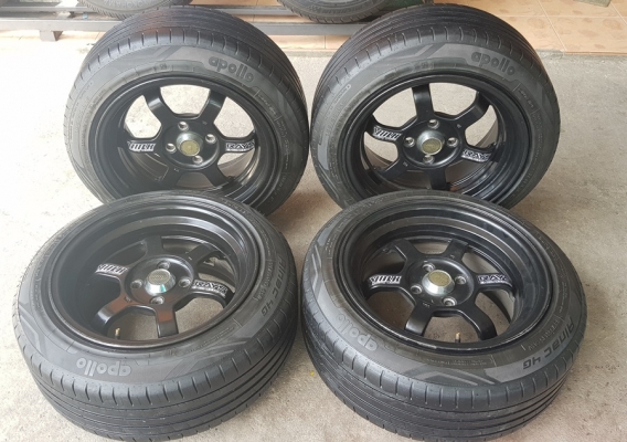 ขายล้อมือ2 TE37 ขอบ15 หน้า8 ยาง185/55/15  4 ล้อ