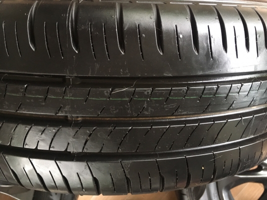 ล้อแม็กซ์ Mazda2 15 สีรมดำ พร้อมยาง Dunlop 185/65/15 ปลายปี 18