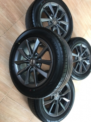 ล้อแม็กซ์ป้ายแดง Honda Civic ขอบ 16 พร้อมยาง Dunlop 215/55/16 ปี19