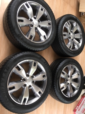 ล้อแม็กซ์ เดิม FORD EVEREST ขอบ 20 พร้อมยาง Goodyear 265/50/20 ปลายปี 17