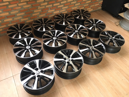 ล้อแม็กซ์ Honda City 15 ทำสีดำปัดเงามาใหม่สวยๆ มี 2 ชุด