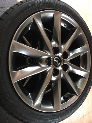 ล้อแม็กซ์ Mazda3 Skyactiv 18 พร้อมยาง Dunlop 215/45/18 ปี 17