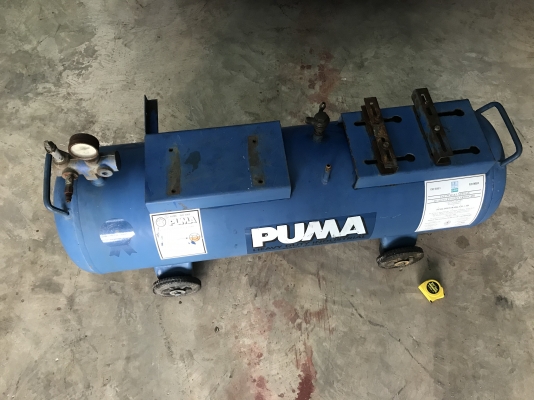 ขายถังลม PUMA air compressor ขนาด 150 ลิตร สภาพสวยมาก พร้อมล้อ