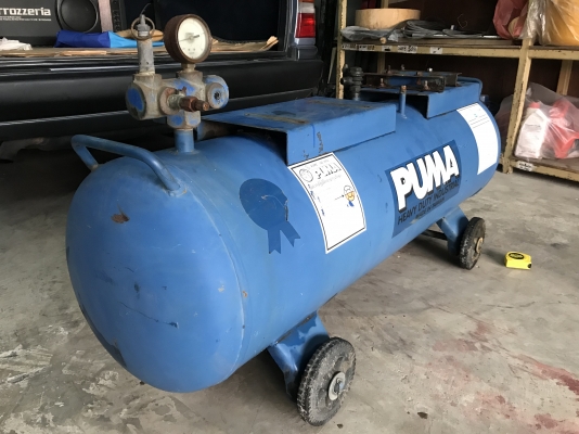 ขายถังลม PUMA air compressor ขนาด 150 ลิตร สภาพสวยมาก พร้อมล้อ
