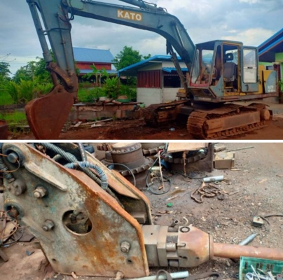 ขายแมคโคร KATO เทียบเท่า PC150 พร้อมหัวแย็ก