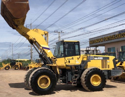 ขายรถตักล้อยาง KOMATSU WA480-6 นำเข้าเองจากญี่ปุ่น สภาพสวยพร้อมใช้ มีVDOการทำงานครับ