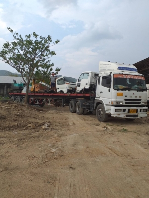 รับขนย้ายรถหรือเครื่องจักรกลหนัก ทั่วราชอณาจักรไทย ด้วยรถหัวลาก หางพื้นเรียบ หางโรเบท จากภาคเหนือไปส่่งภาคกลาง