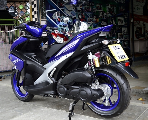 aerox ปี2019 สีนํ้าเงินเทา ปีนี้เลยครับ เครื่องดี สีเดิมสวยๆเลยครับ 50900