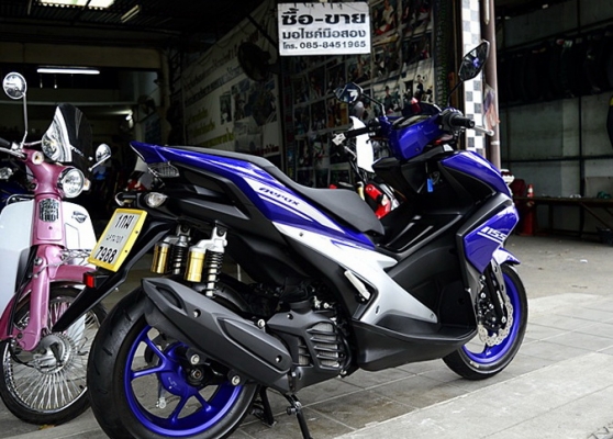 aerox ปี2019 สีนํ้าเงินเทา ปีนี้เลยครับ เครื่องดี สีเดิมสวยๆเลยครับ 50900