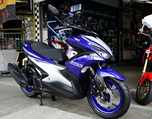 aerox ปี2019 สีนํ้าเงินเทา ปีนี้เลยครับ เครื่องดี สีเดิมสวยๆเลยครับ 50900