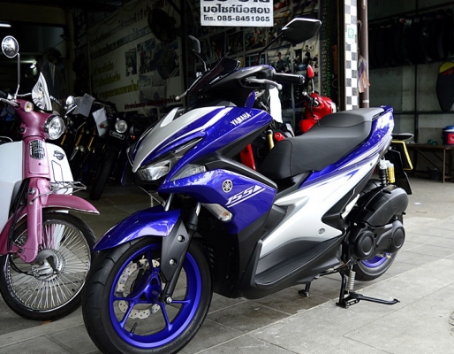 aerox ปี2019 สีนํ้าเงินเทา ปีนี้เลยครับ เครื่องดี สีเดิมสวยๆเลยครับ 50900