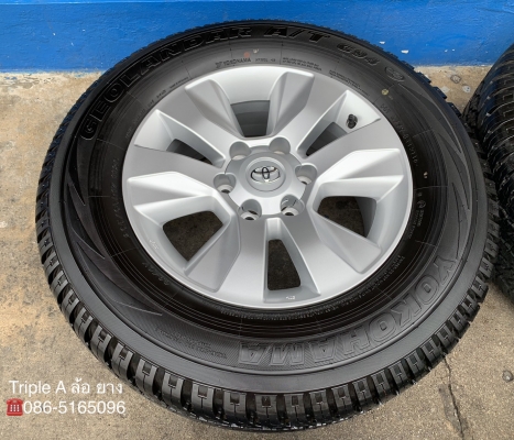 ล้อแม็กป้ายแดง Toyota Revo ขอบ17 พร้อมยางป้ายแดง 265-65-17 Yokohama รถออกปี 19 สวยกริ๊บๆ
