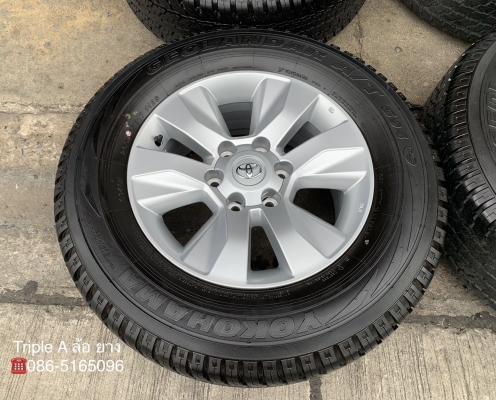 ล้อแม็กป้ายแดง Toyota Revo ขอบ17 พร้อมยางป้ายแดง 265-65-17 Yokohama รถออกปี 19 สวยกริ๊บๆ