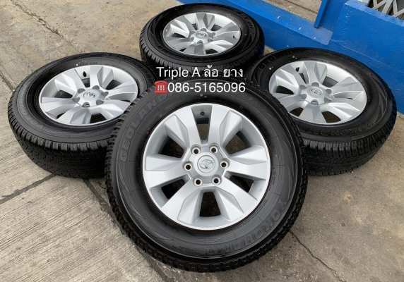 ล้อแม็กป้ายแดง Toyota Revo ขอบ17 พร้อมยางป้ายแดง 265-65-17 Yokohama รถออกปี 19 สวยกริ๊บๆ