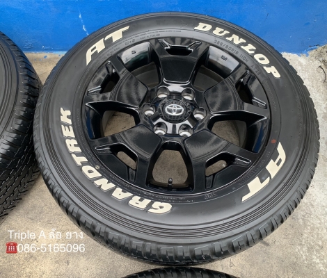 ล้อแม็กป้ายแดง Toyota Revo Rocco ขอบ 18 พร้อมยาง 265-60-18 Dunlop ลงพื้นปี 18 แม็กสวย ดอกยางหนาปึก