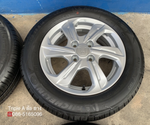 ล้อแม็กป้ายแดง Honda Brio Amaze ขอบ 14 พร้อมยางป้ายแดง 175-65-14 Michelin ปี 19 ใหม่ยกห้าง ล้อแม็กป้ายแดง Honda Brio Amaze ขอบ 14 พร้อมยางป้ายแดง 175-65-14 Michelin ปี 19 ใหม่ยกห้าง
