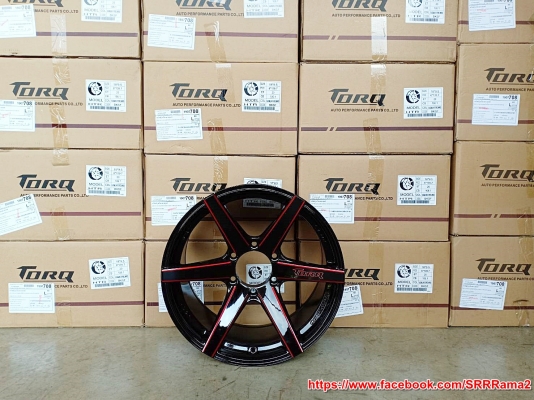 HTR TORQ APP ขอบ18 ET+20 BKSR ล้อสำหรับใส่รถกระบะ และSUV